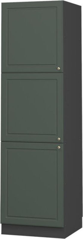 Vicco Herdumbauschrank Fame-Line Vorratsschrank Landhaus Stil in Grün mit Drehtüren, Breite: 60 cm, Höhe: 206,8 cm, Tiefe: 58 cm - Bild 1
