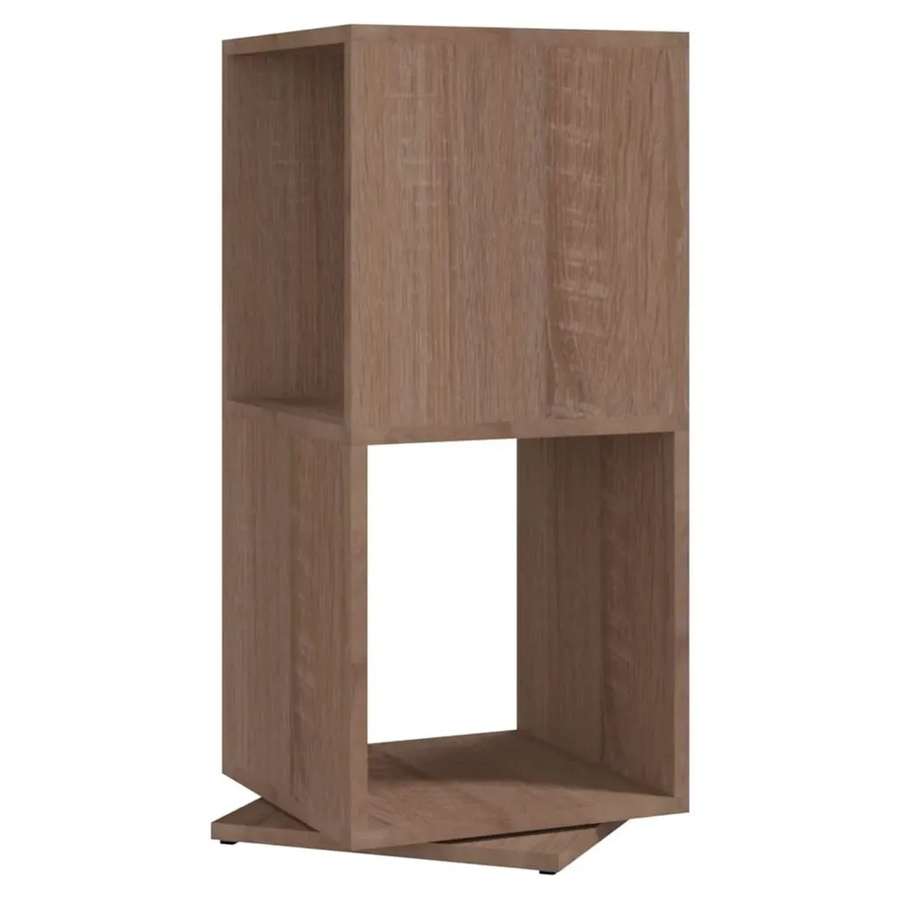 vidaXL Drehregal Sonoma-Eiche in Braun aus Holzwerkstoff, B/T/H: 34,5 x 34,5 x 147,5 cm - Bild 2