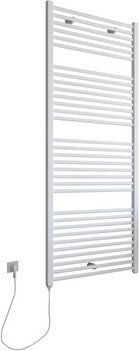 Schulte Handtuchwärmer Turbo inklusive Heizstab, alpinweiß, B/H/T: 60 x 153,5 x 10,9 cm - Bild 1