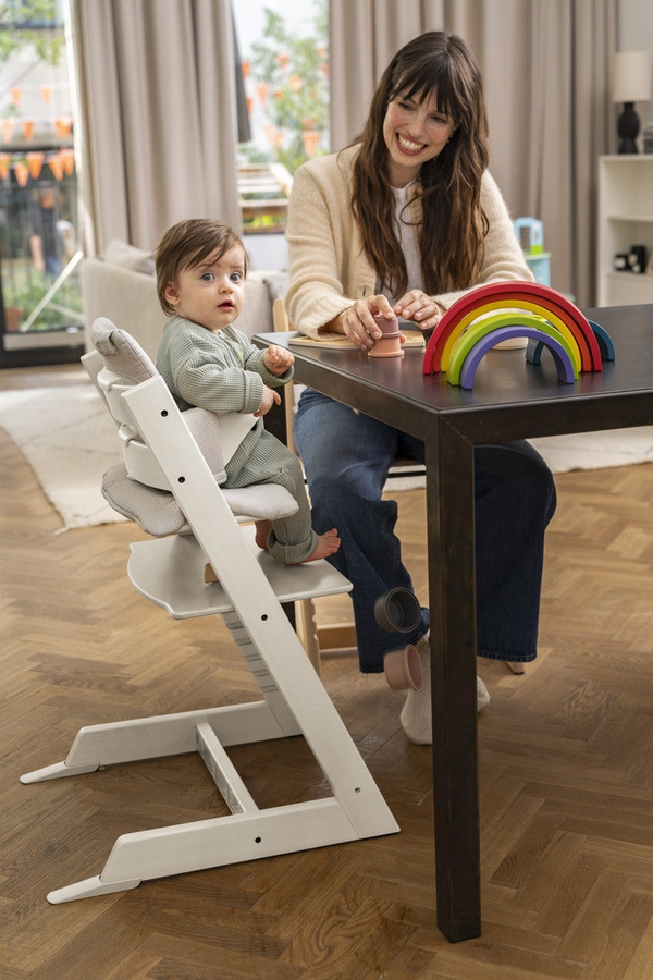 Stokke Tripp Trapp Treppenhochstuhl aus Buchenholz in Weiß - Bild 5