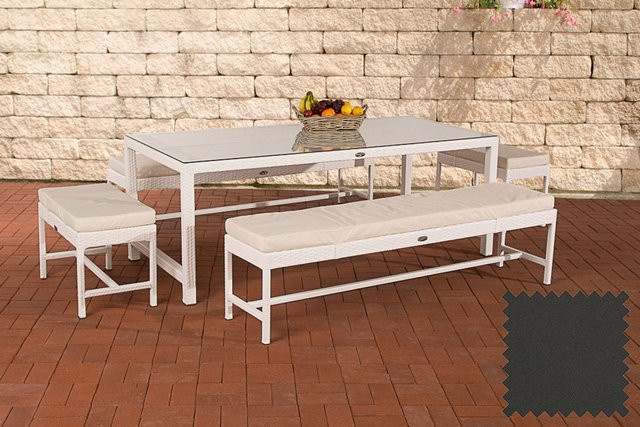TPFGarden Sitzgruppe Hawanna in Weiß aus Aluminium und Polyester - Bild 1