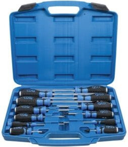 BGS Schraubendreher-Satz 12-teilig mit 6,3 mm (1/4 Zoll) Innenvierkant in Blau - Bild 1