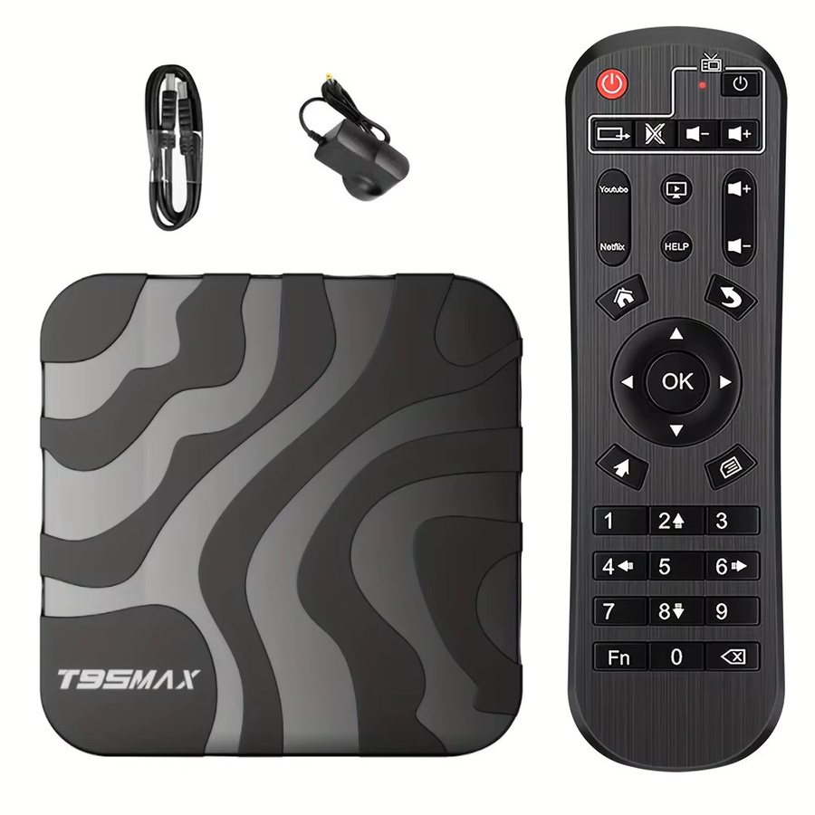 T95 Max Smart TV Box Android 16 mit H618 Prozessor, WiFi 6, Bluetooth 5.4 und 8K Video Unterstützung für Netflix und YouTube, Media Player mit Cortex A53 - Bild 4