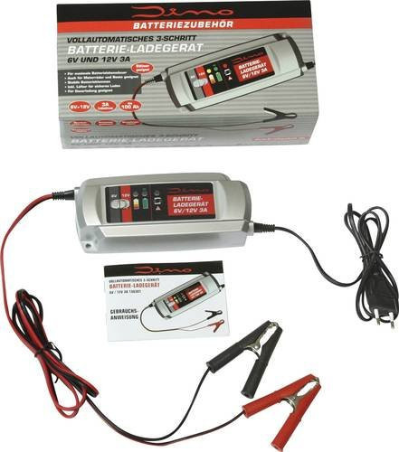 Dino Automatikladegerät 136301 in Silber, 12 V und 6 V mit 3 A - Bild 1