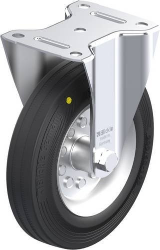 Blickle Bockrolle B-VE 200R-EL in Schwarz, Blau oder Grau mit 200 mm Rad-Durchmesser und einer Tragfähigkeit von max. 205 kg - Bild 1