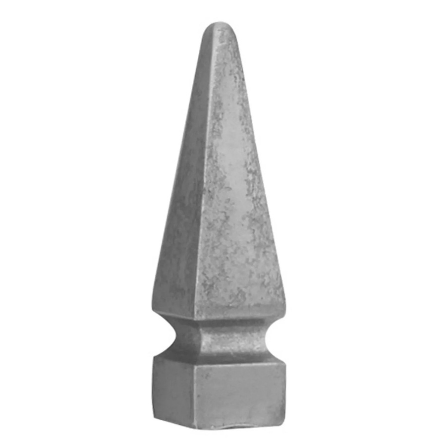 FeNau Zaunspitze aus Stahl in Grau, quadratisch, B/T/H: 2,5 x 2,5 x 16 cm - Bild 2