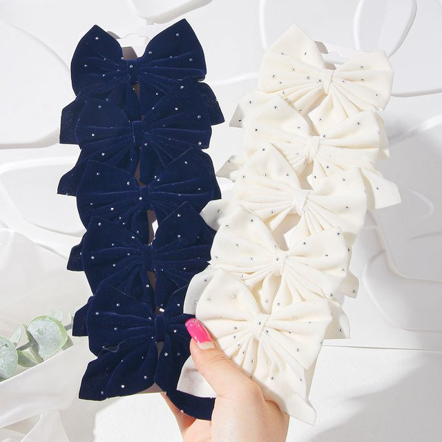 Haar Clips, Samt, Bowknot, Kinder - Bild 1