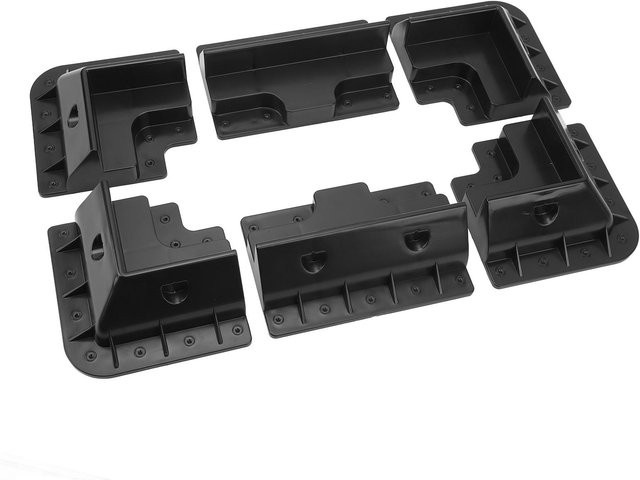 KaiSai 6er Set Solarmodul Dacheckhalterung aus UV-beständigem ABS-Kunststoff in Schwarz - Bild 1