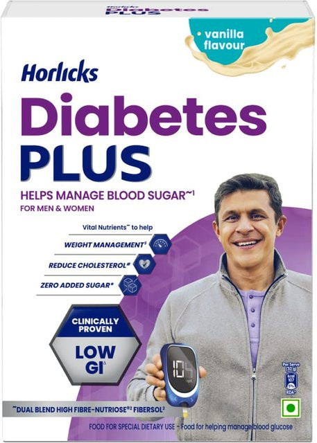 Horlicks Milchgetränk Diabetes Plus Vanille, 400g - Bild 1