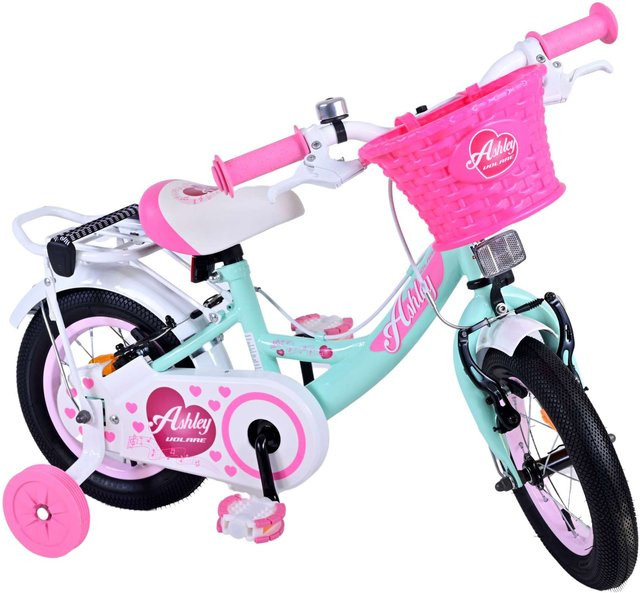 TPFSports Ashley Kinderfahrrad, Mädchen, 12 Zoll, Grün, 2 Handbremsen - Bild 1