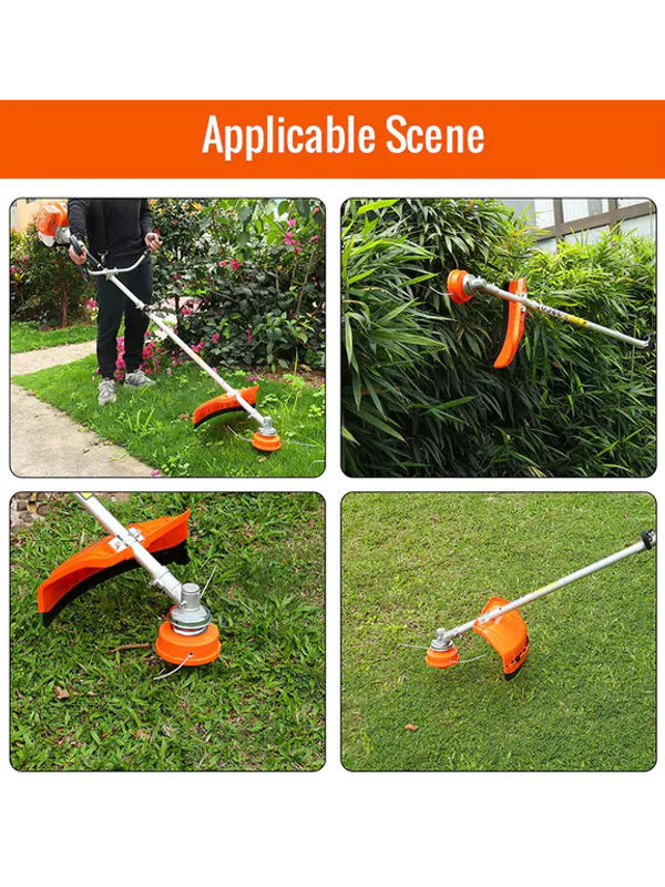 CONENTOOL 3-in-1 Benzin-Rasenmäher und Multifunktions-Freischneider mit 52cc 2-Takt Motor, 2500W, Orange - Bild 6