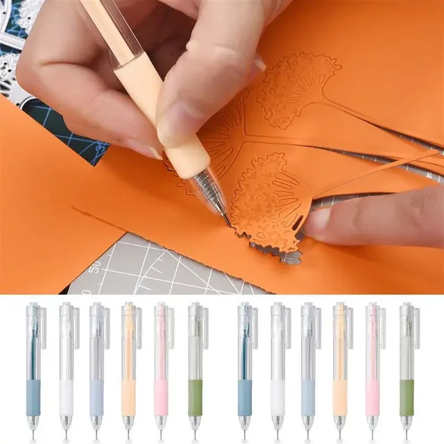 Blaues Utility-Messer für Scrapbooking und DIY-Handwerk aus Kunststoff - Bild 1