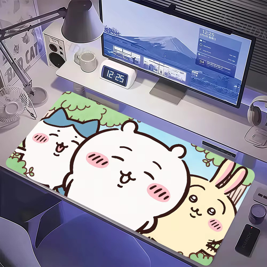 Cartoon C-Chiika-waE Niediges Usagi Mauspad in Multicolour, rutschfeste und verstärkte Gaming-Schreibunterlage für Büro und Studenten - Bild 3