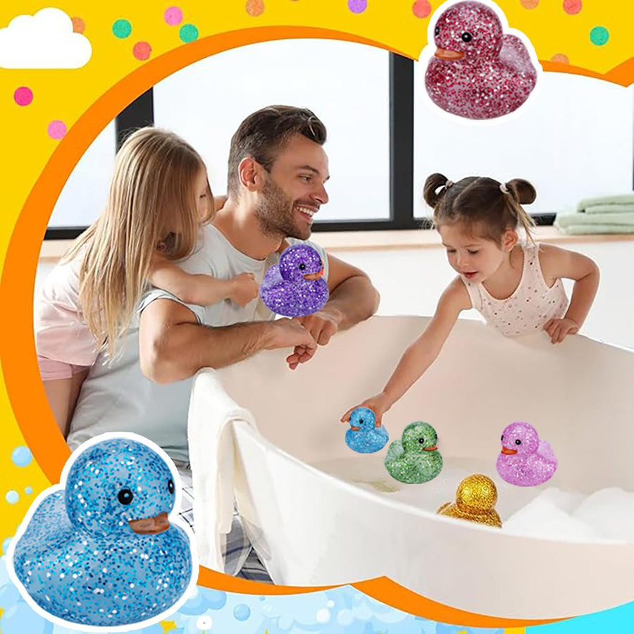 Linyi toy Ente Spielzeug Gummi Mehrfarbig 0-3 Jahre - Bild 4