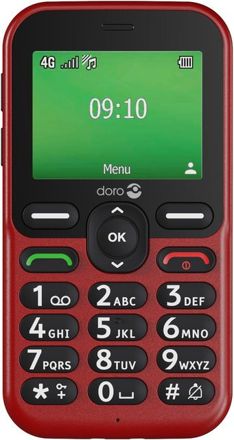 Doro Seniorenhandy E10 in Rot mit 4G/LTE und Bluetooth - Bild 1