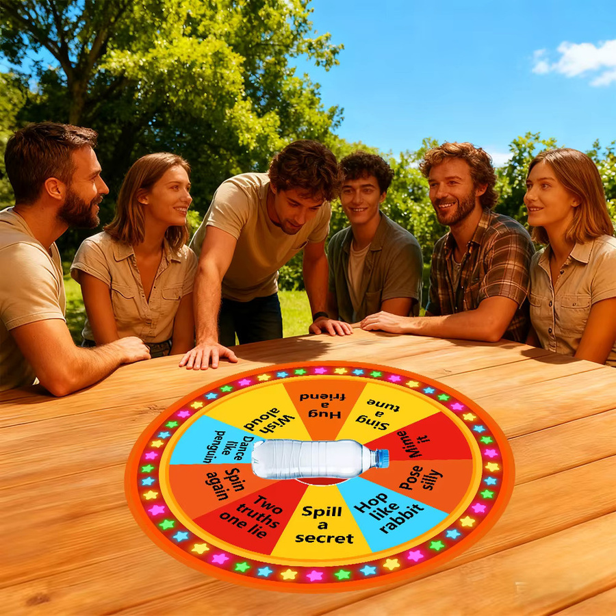 AFYPRTY Preisrad, Drehbares Glücksrad, Farbiges Roulette-Rad, Tischpreisrad - Bild 3
