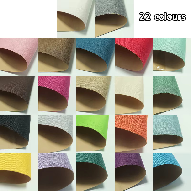 Selbstklebende Leinen-Stoffrolle als Reparatur-Patch für Möbel, Sofa und DIY-Projekte, Mehrfarbig, B: 40 cm, L: 135 cm - Bild 2