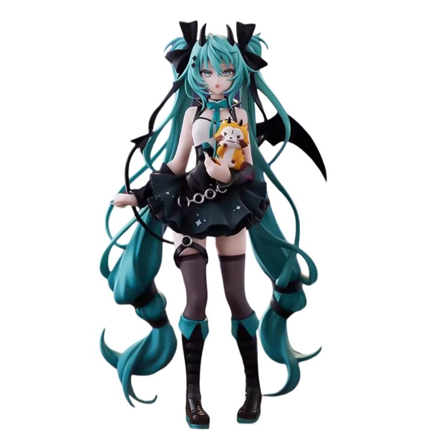 Hatsune Miku Anime Figur von Bandai als Set mit stehender und sitzender Haltung aus PVC für deine Desktop-Sammlung - Bild 2