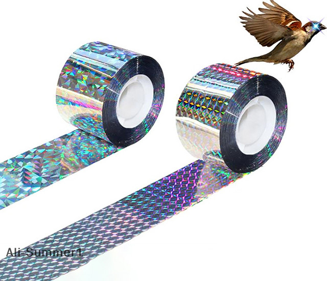 Reflektierendes Bird Scare Tape zur Vogelabwehr in Multicolour - Bild 1