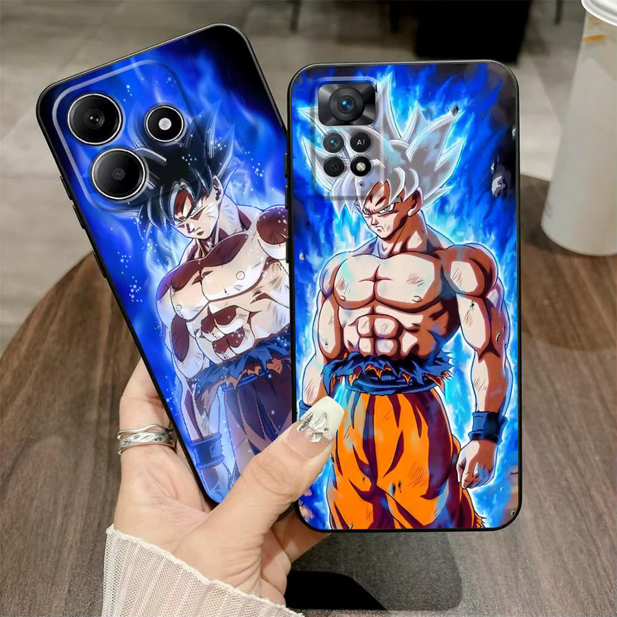 Dragon Ball Super Saiyajin 3D Handyhülle für Xiaomi Redmi Note 13 14 Pro Plus 9 10 11 12 Pro 10S in Schwarz und Multicolour - Bild 5