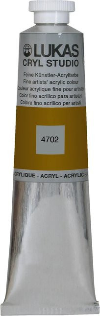 Lukas Cryl Studio Acrylfarbe Dunkel Ocker in der Aluminiumtube 75ml - Bild 1