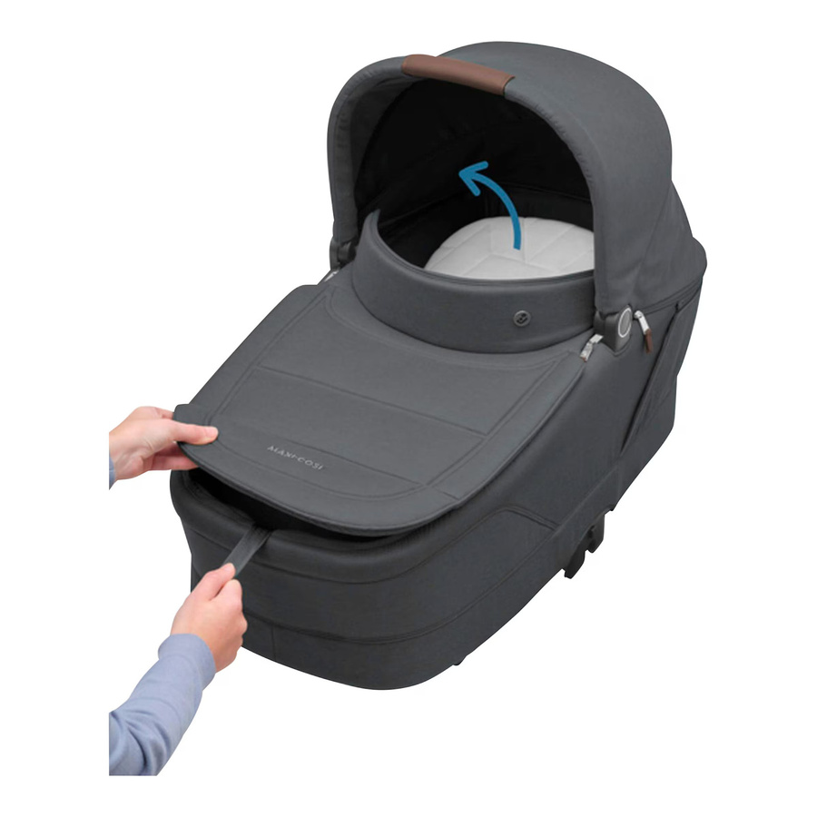 Maxi-Cosi Kombikinderwagen Oxford Plus grau mit Sportsitz und Babywanne, faltbar und mit Federung - Bild 2