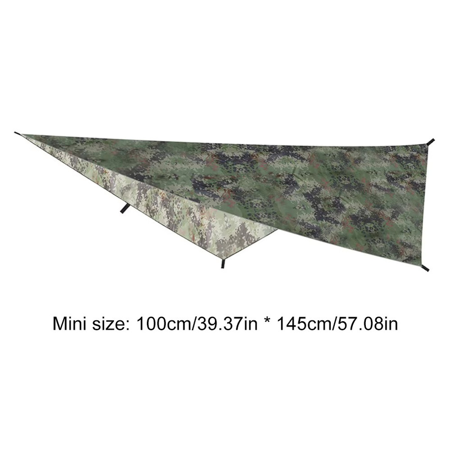 Wasserdichte Tarnplane ATUOTIN aus Polyester mit silberner Beschichtung für Outdoor, Camping und Strand, B/H: 145 x 100 cm, Farbe: Silber/Mehrfarbig - Bild 6