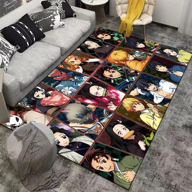 Lodestar Anime-Charaktere Teppichmatte mit Wasser- und Blitz-Effekten, bunt, B/T: 80 x 120 cm - Bild 1