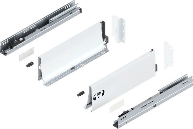 Blum Tandembox antaro K Vollauszug Blumotion Seidenweiß 350 mm 30 kg 1 Paar - Bild 1