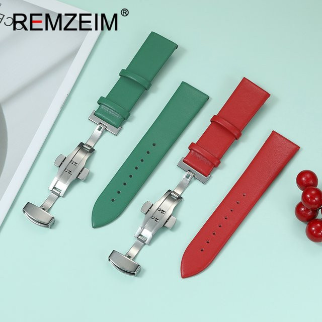 REMZEIM Uhrenarmband Kunststoff, Schmetterlingsschnalle, Unisex - Bild 1