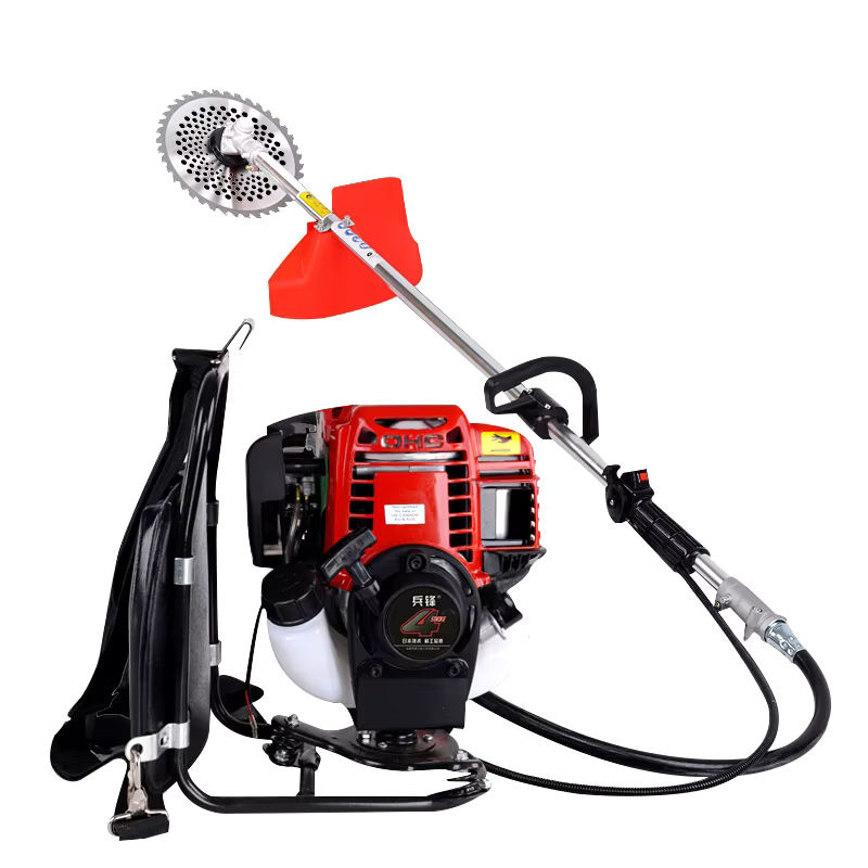 FengKe 6in1 Motorsense mit 4-Takt-Benzinmotor und 3 FGX-Messern als Rucksack-Rasenschneider - Bild 2