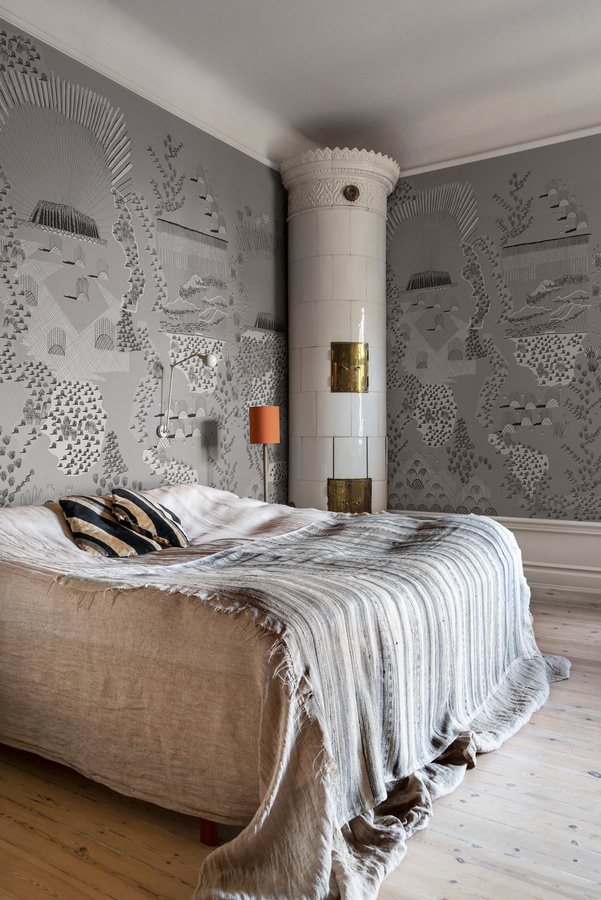 Rebel Walls Mural Ayers Rock Wandtattoo in Graphitgrau mit abstraktem Design - Bild 1