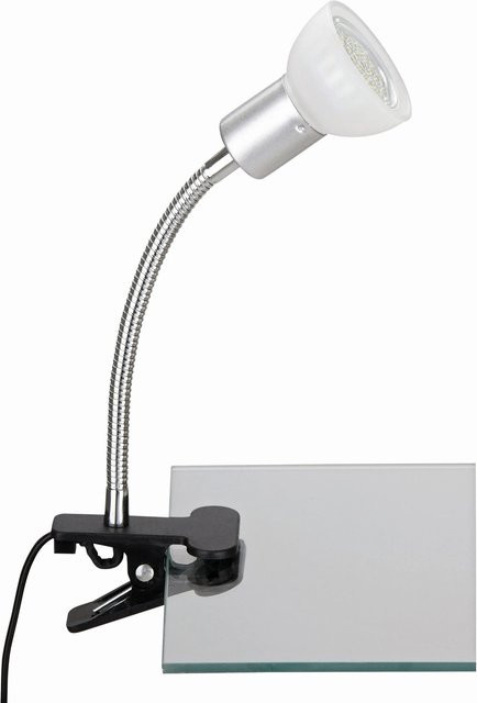 Briloner LED-Klemmleuchte in Weiß mit verstellbarem Reflektor und inklusive Leuchtmittel (GU10) - Bild 1