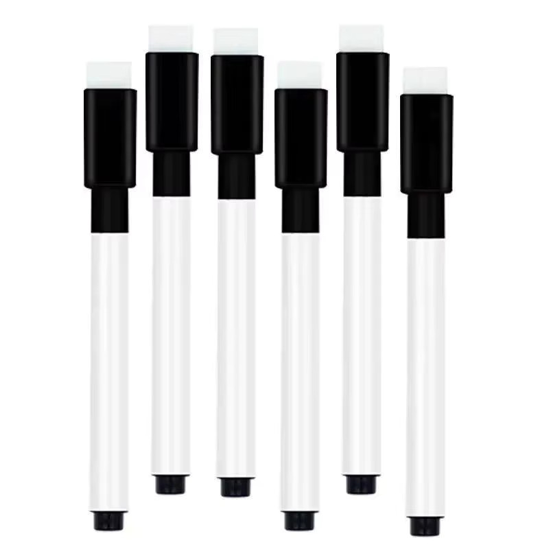 Haile Magnetische Whiteboard-Marker in Schwarz mit feiner Spitze und Radierkappe, 20 Stück - Bild 4