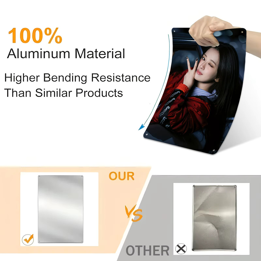 HELLOYOUNG Kpop Idol Poster Aluminium Metallschild in Multicolour mit selbstklebender Rückseite - Bild 4