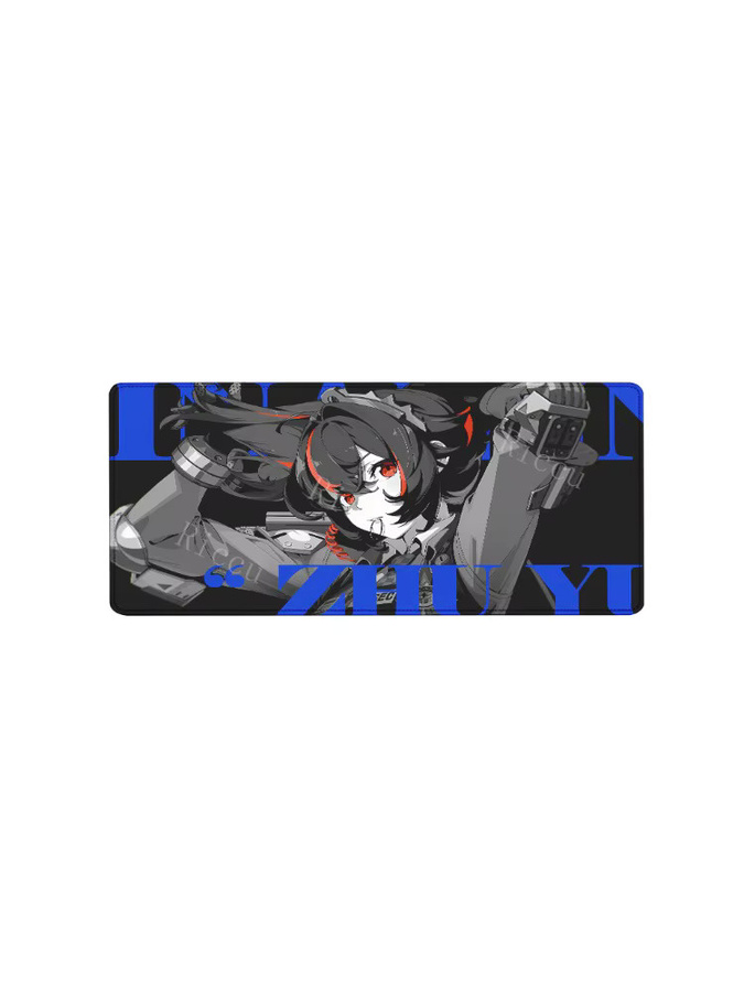 Zenless Zone Zero ZZZ Anime-Mauspad Riccu XXL Schreibtischunterlage mit HD-Druck in Schwarz und Weiß - Bild 5