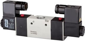 Riegler 3/2-Wege Ventil elektrisch 3V, schwarz, G 1/8, 230 V, 50 Hz, 750 l/min - Bild 1
