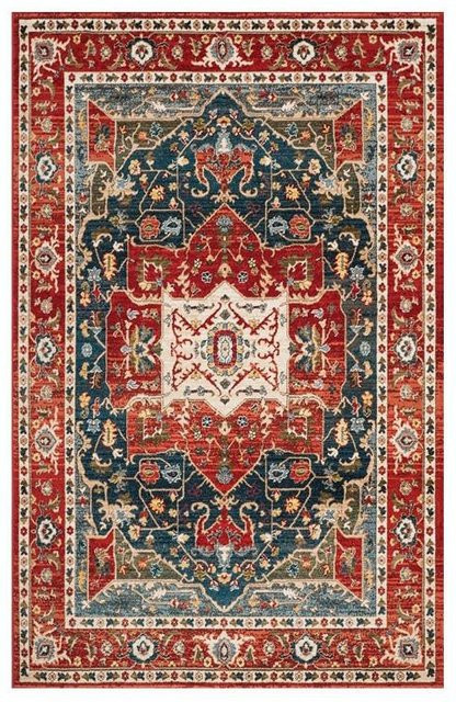 Karpetti Kunstteppich im persischen Retro-Stil, bunt, rutschfest und waschbar, B/T: 60 x 40 cm - Bild 1