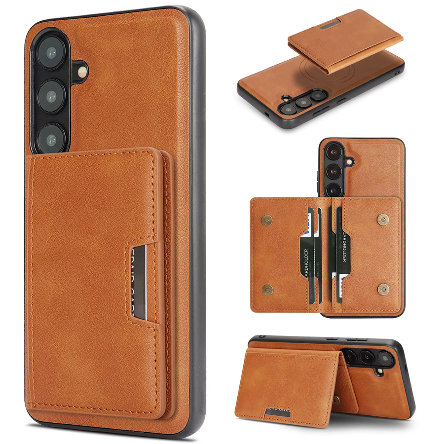 2-in-1 Lederhülle mit Kartenfach für Samsung Galaxy A-Serie (A14 A15 A16 A17 A26 A34 A35 A36 A37 A52 A53 A54 A55 A56 A57) 4G 5G in Rot - Bild 4