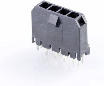 Molex Einbau-Stiftleiste Standard Schwarz 4-polig mit 3,00 mm Rastermaß - Bild 1