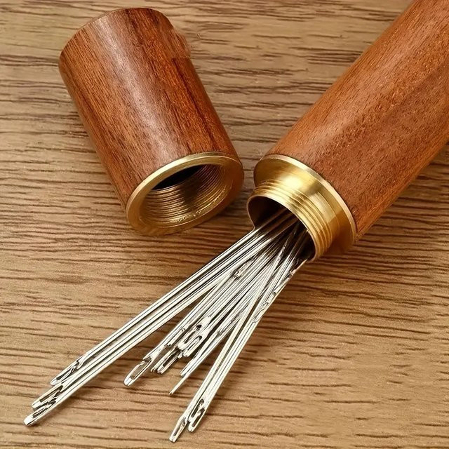 30er-Pack selbstfädelnde Blindnadeln in Silber für Senioren zum Handnähen, Quilten und für Kleidungstextilien - Bild 1