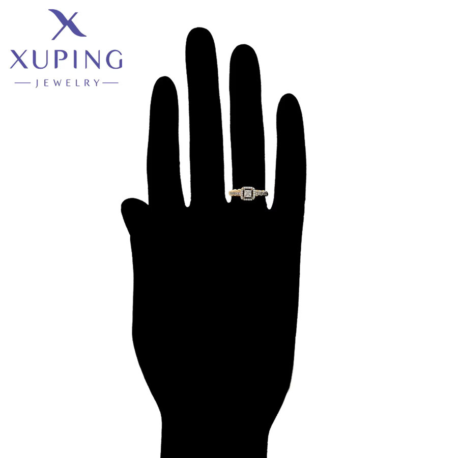 Xuping Ring Set, Gold Farbe, Zirkonia, Unisex - Bild 3