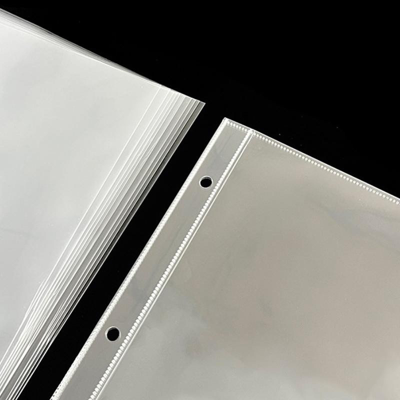 10 Stück A4 Fotoalbum Nachfüllseiten von Places Famous in Transparent, Kunststoff mit 4 Löchern für Fotokarten und Dokumente - Bild 4