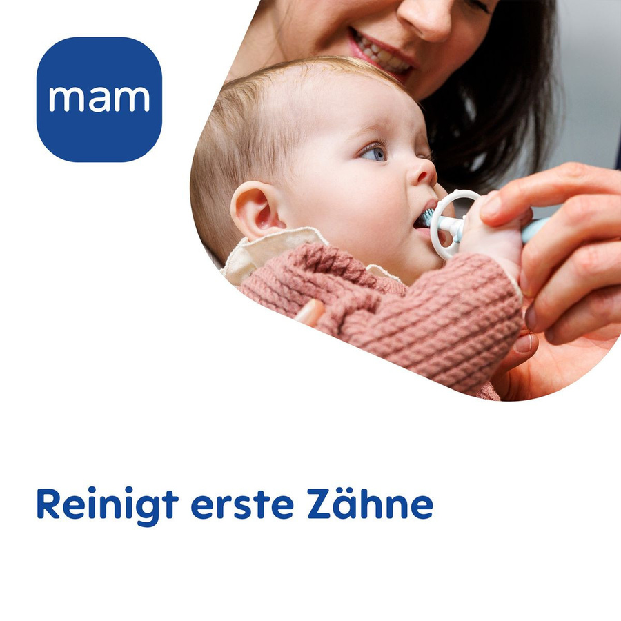 MAM Massage-Zahnbürste Massaging Brush, Mint - Bild 2