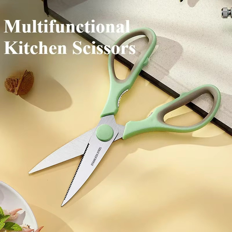 Skeyo Multifunktionale Küchenschere aus Edelstahl für Fleisch und Knochen in Pink oder Grün - Bild 2