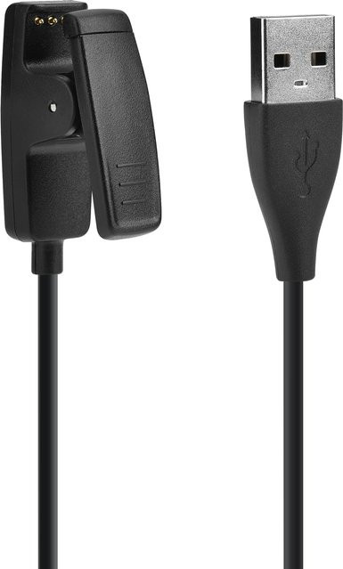 Ersatzladegerät für Garmin Lily, Lily 2 und Forerunner 235, 35, 230, 630, 645, 735XT, USB Uhrenladeclip aus Silikon, Schwarz - Bild 1