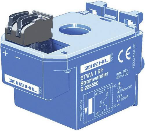 Ziehl STWA 1 H Stromwandler 100A blau - Bild 1