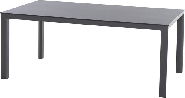 Siena Garden Gartentisch Silva Rechteckig HPL Ferro in Grau mit modernem Design, B/T: 180 x 95 cm - Bild 1