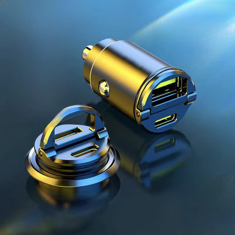 UYUXIO Mini USB-C Autoladegerät 130 W Metalladapter mit PD Typ C für Samsung, Huawei, Android-Handys, iPhone und iPad - Bild 4