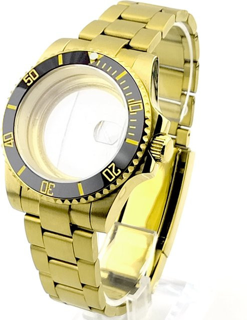 Uhrengehäuse SUB mechanisch, Edelstahl, Gold, 40,5 mm, Unisex - Bild 1